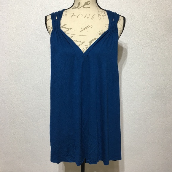 FP BEACH-FREE PEOPLE SAPPHIRE HALTER TOP /COVER-UP